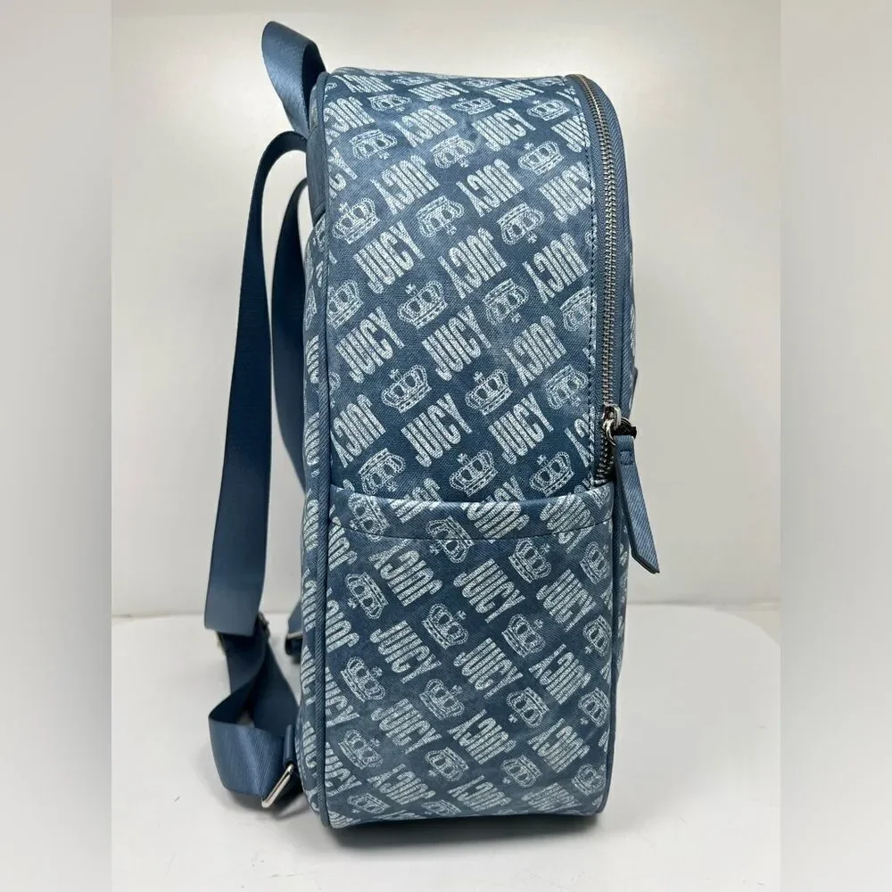 Juicy Couture Back To Juicy Backpack Bold Washed Denim New with tags